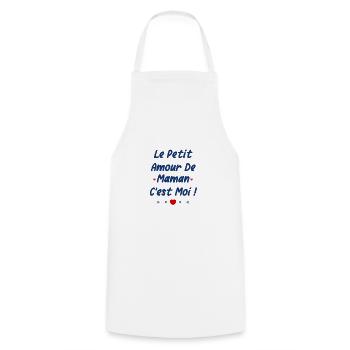 La petite amour de maman - Tablier de cuisine - blanc - Devant - AI Model Male 185 dark (185cm)