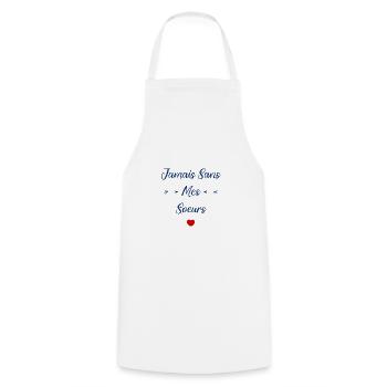 Soeurs12 - Tablier de cuisine - blanc - Devant - AI Model Male 185 dark (185cm)
