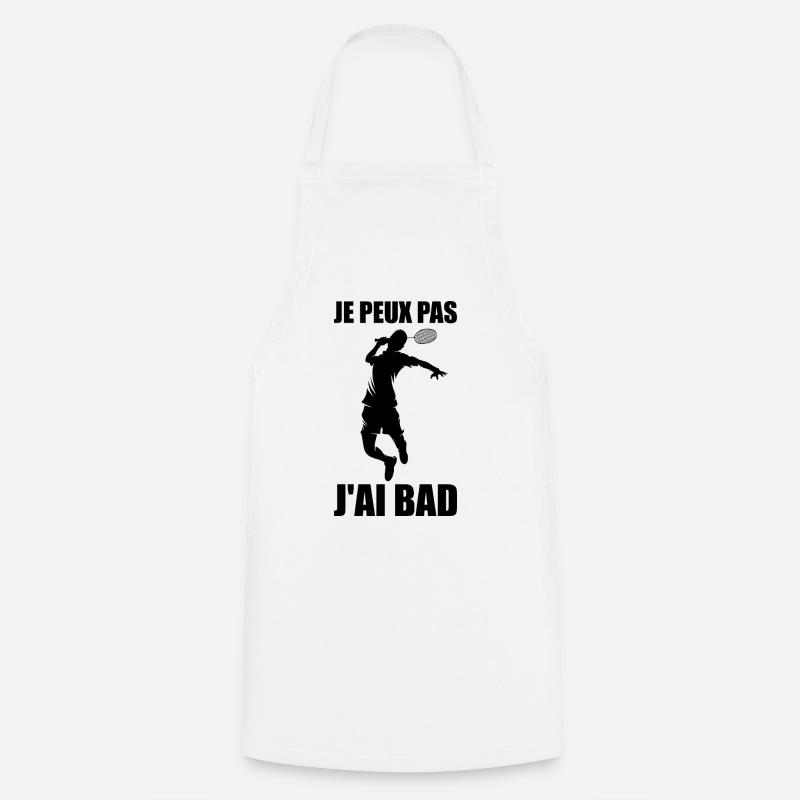 je peux pas j'ai bad - Tablier de cuisine - blanc