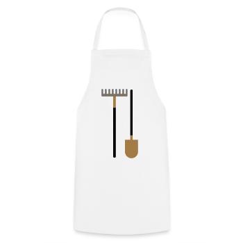 garden devices - Cooking Apron - white - Front - AI Model Male 185 dark (185cm)