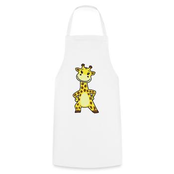 Girafe - Tablier de cuisine - blanc - Devant - AI Model Male 185 dark (185cm)