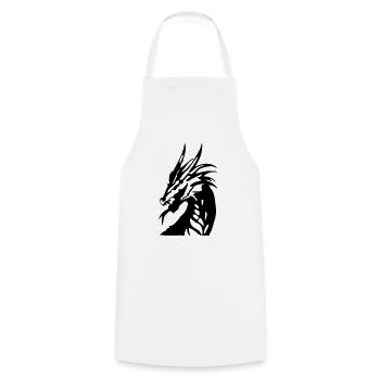 dragon_head - Cooking Apron - white - Front - AI Model Male 185 dark (185cm)