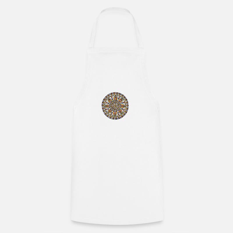 Mandala - Tablier de cuisine - blanc