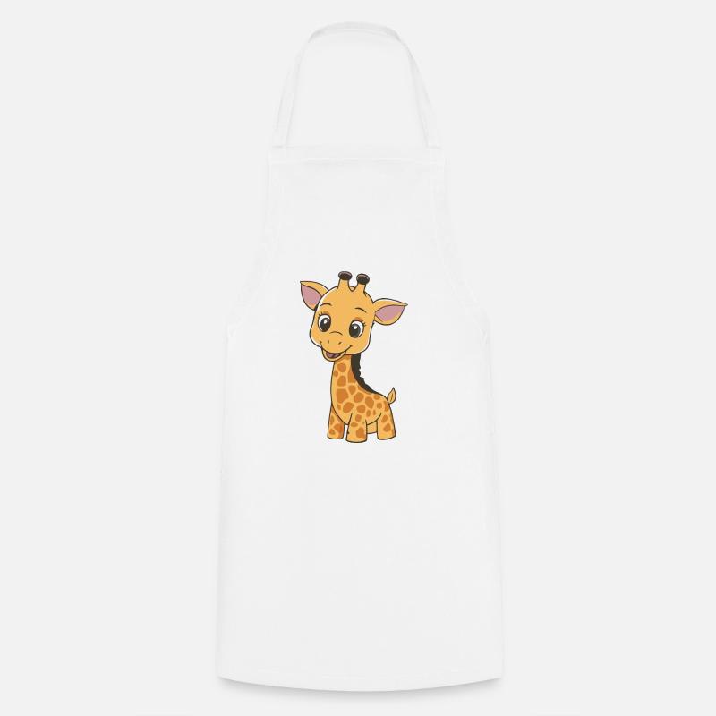 GIRAFFE - Cooking Apron - white