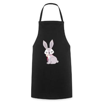 Hare - Cooking Apron - black - Front - AI Model Male 185 dark (185cm)