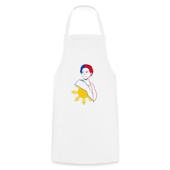 Philippines Filipina Flag Dalagang I Gift - Cooking Apron - white - Front - AI Model Male 185 dark (185cm)