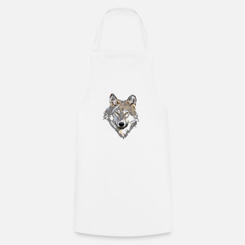 Wolf - Kochschürze - Weiß