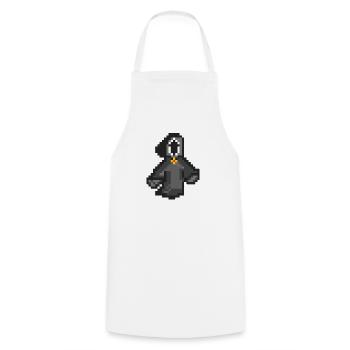 Death2 Pixel Art - Tablier de cuisine - blanc - Devant - AI Model Male 185 dark (185cm)
