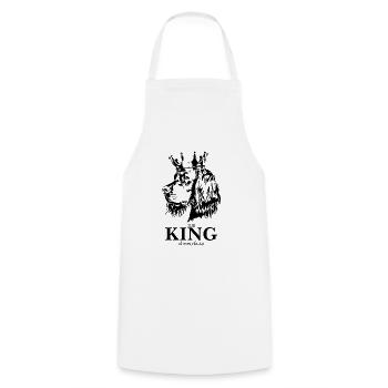 Gordon Setter King of everything Dog Wilsigns - Cooking Apron - white - Front - AI Model Male 185 dark (185cm)