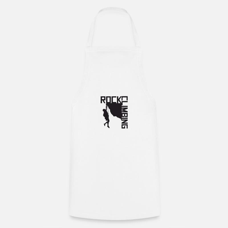 Rock Climbing - Cooking Apron - white