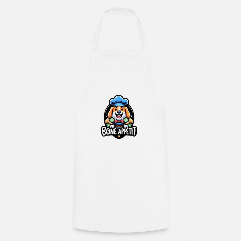 Appétit osseux - Tablier de cuisine - blanc