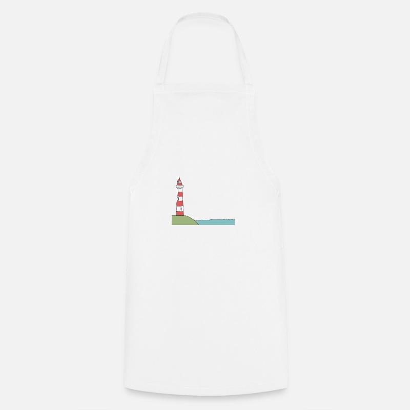 Phare mer - Tablier de cuisine - blanc