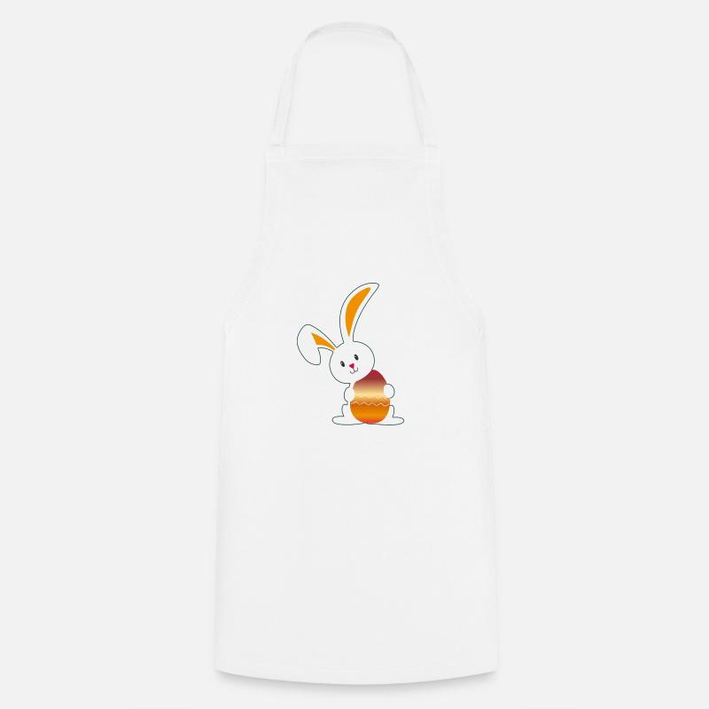 Happy Easter Rabbit - Cooking Apron - white