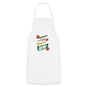 Juneteenth Black History Day Pride Gift - Cooking Apron - white - Front - AI Model Male 185 dark (185cm)