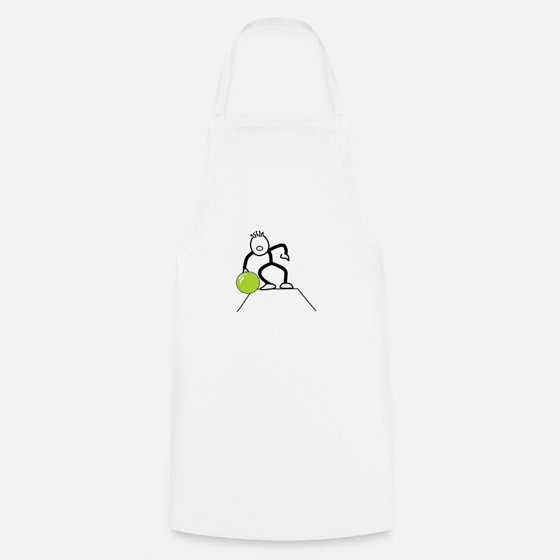 Bowler, bowling - Cooking Apron - white