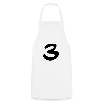 Trois - Tablier de cuisine - blanc - Devant - AI Model Male 185 dark (185cm)