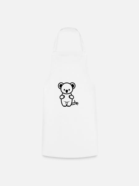 Koala - Kochschürze - Weiß