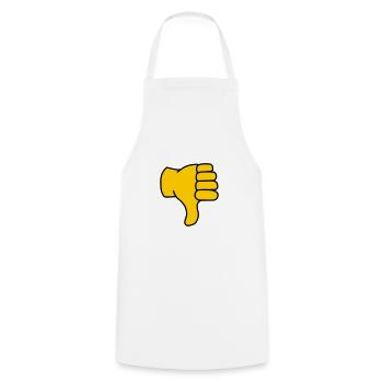 Emoji Thumbs Down Sketch Color - Cooking Apron - white - Front - AI Model Male 185 dark (185cm)