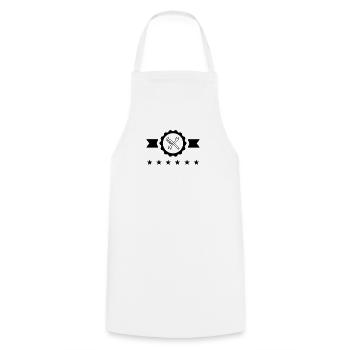 Plombier / Plomberie / Travail / Métier / Job - Tablier de cuisine - blanc - Devant - AI Model Male 185 dark (185cm)