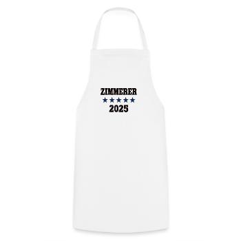 Zimmerer 2025 Beruf Zimmermann Lehre Lehrling - Kochschürze - Weiß - Vorne - AI Model Male 185 dark (185cm)