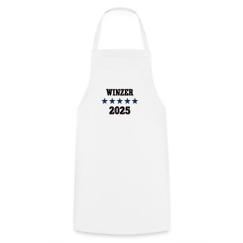 Winzer 2025 Beruf Winzerei Lehre Lehrling Weingut - Kochschürze - Weiß - Vorne - AI Model Male 185 dark (185cm)