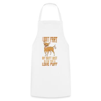 Chihuahua Chihuahueño Je ne pète pas - Tablier de cuisine - blanc - Devant - AI Model Male 185 dark (185cm)