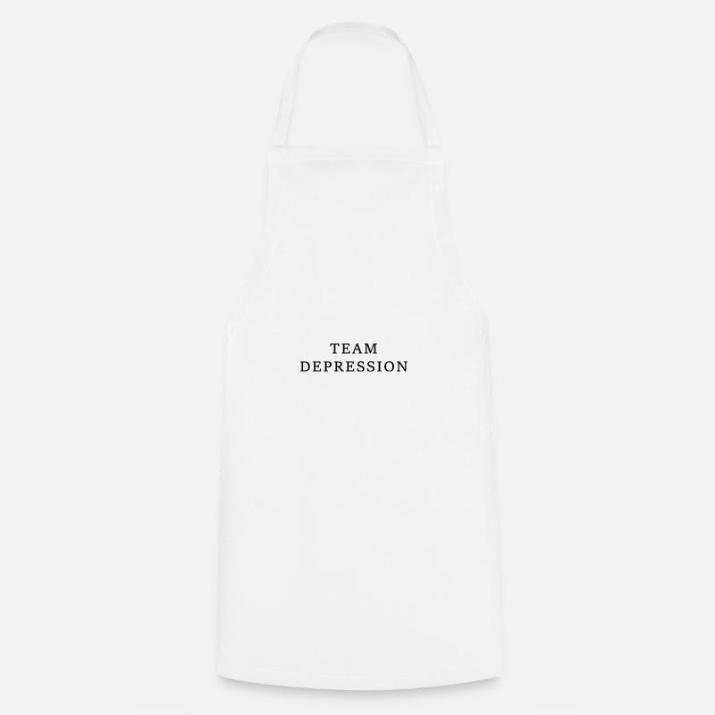 Team Depression - Cooking Apron - white