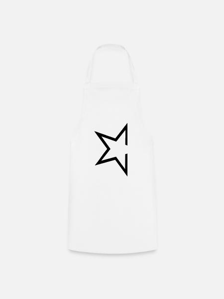 star - Kochschürze - Weiß