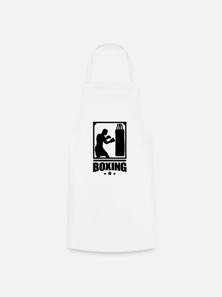 boxing_f1 - Kochschürze - Weiß
