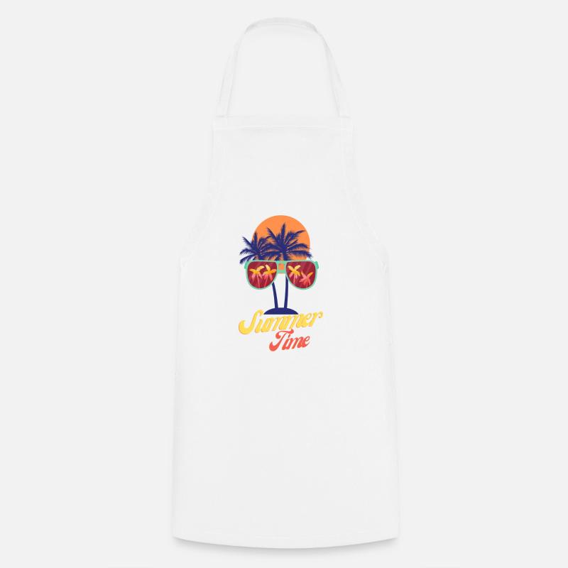 Summer time II - Cooking Apron - white