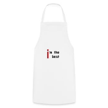 im the best - Tablier de cuisine - blanc - Devant - AI Model Male 185 dark (185cm)