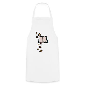 Magic Book - Cooking Apron - white - Front - AI Model Male 185 dark (185cm)