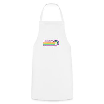 Cellist Cello Musik Instrument Regenbogen LGBT - Kochschürze - Weiß - Vorne - AI Model Male 185 dark (185cm)