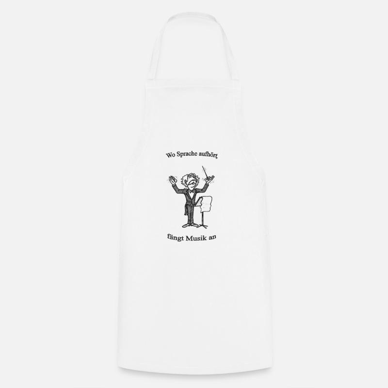 Conductor with text sw - Cooking Apron - white