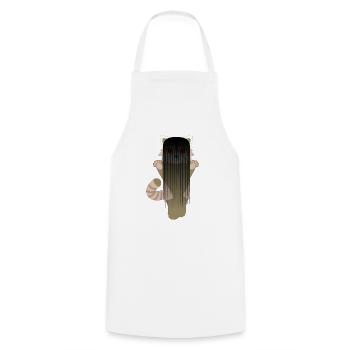 Red panda disguised as a demon girl for Halloween - Cooking Apron - white - Front - AI Model Male 185 dark (185cm)