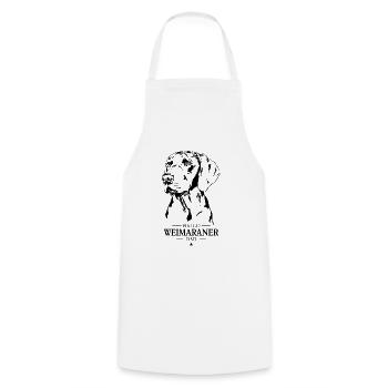 Weimaraner Dad Dogs Dog Hunting Dogs Wilsigns - Cooking Apron - white - Front - AI Model Male 185 dark (185cm)