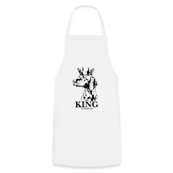 Magyar Vizsla King of everything Dogs Wilsigns - Cooking Apron - white - Front - AI Model Male 185 dark (185cm)