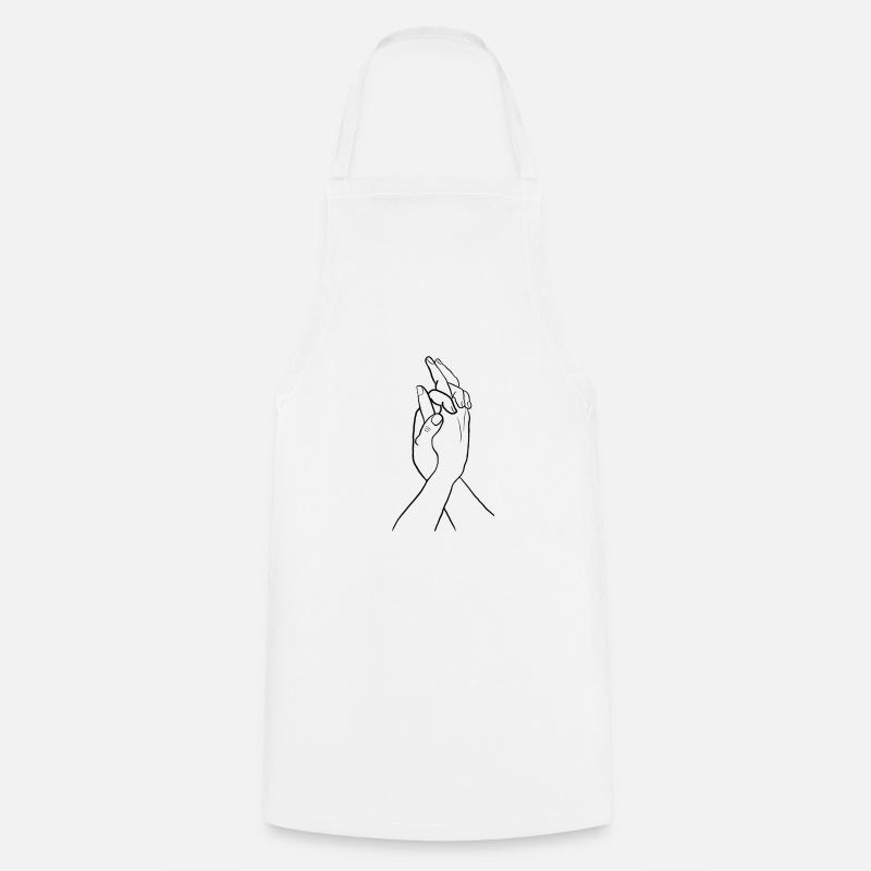 Mains - Tablier de cuisine - blanc