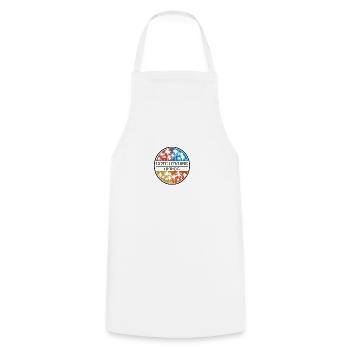 Cote DIvoire Ivory Coast Africa Palm Tree Stylish - Cooking Apron - white - Front - AI Model Male 185 dark (185cm)