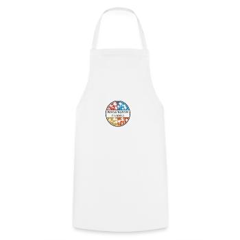 Boca Raton Florida Palm Tree Vacances élégantes - Tablier de cuisine - blanc - Devant - AI Model Male 185 dark (185cm)
