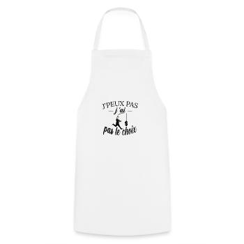 j peux pas j ai pas le choix tee shirt humour - Tablier de cuisine - blanc - Devant - AI Model Male 185 dark (185cm)
