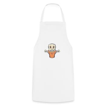Papierman - Tablier de cuisine - blanc - Devant - AI Model Male 185 dark (185cm)