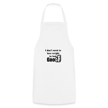 Pas de perte de poids - Tablier de cuisine - blanc - Devant - AI Model Male 185 dark (185cm)