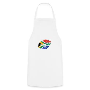 Afrique du Sud - Tablier de cuisine - blanc - Devant - AI Model Male 185 dark (185cm)