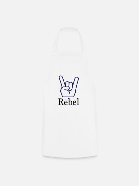 Rebel metal fist - Cooking Apron - white