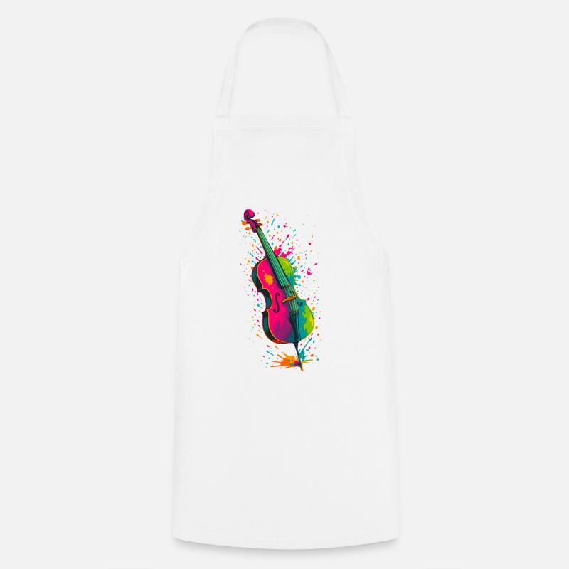 Cello Splash - Cooking Apron - white