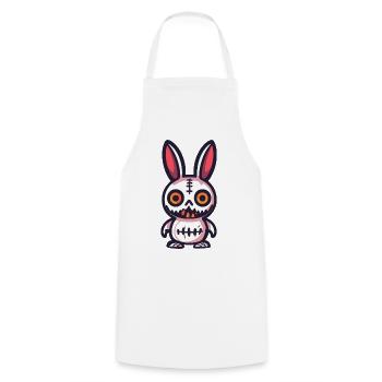 Lapin Halloween Bande dessinée Drôle - Tablier de cuisine - blanc - Devant - AI Model Male 185 dark (185cm)