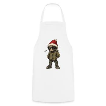 Ant Christmas Winter - Cooking Apron - white - Front - AI Model Male 185 dark (185cm)