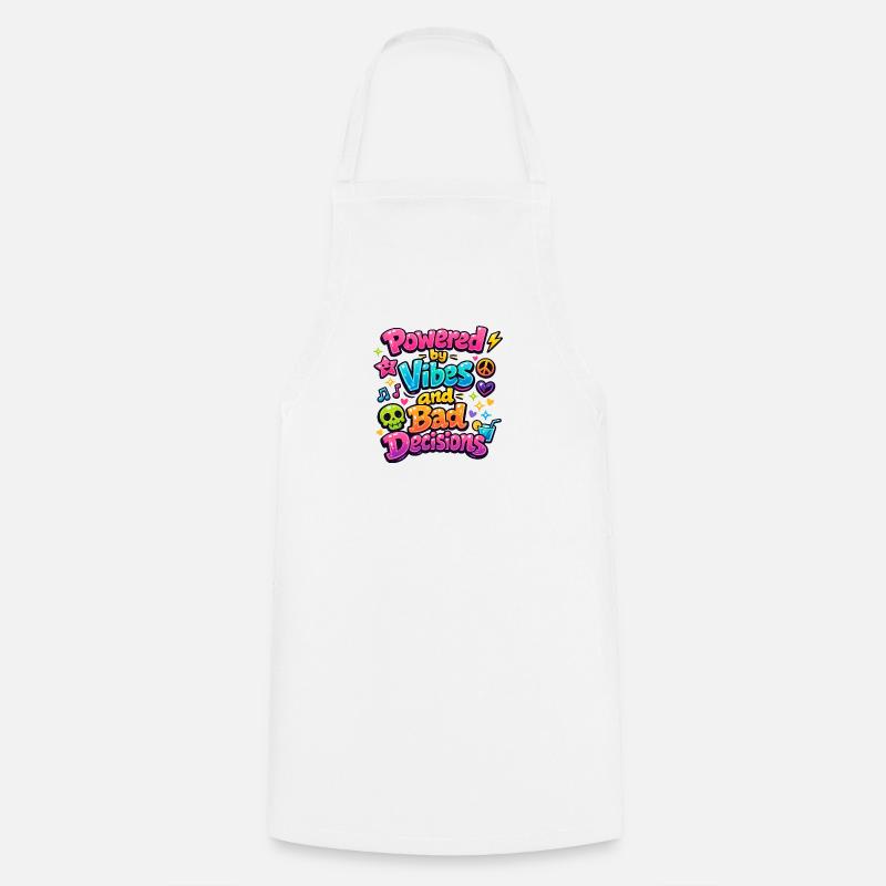 Powered by Vibes - Cooking Apron - white