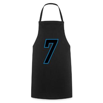 number_7 - Cooking Apron - black - Front - AI Model Male 185 dark (185cm)